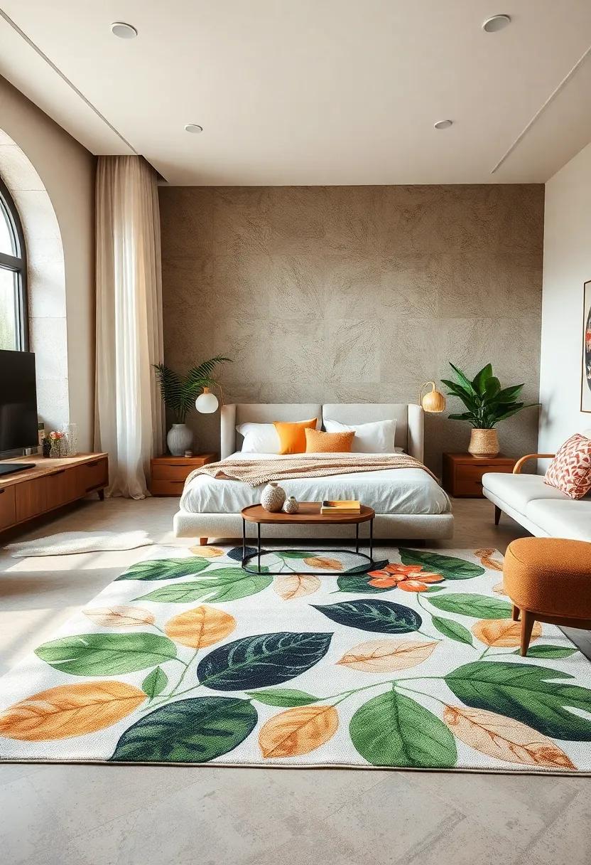 Nature-Inspired:⁤ Opt for an area rug that features natural elements, like leaves or floral patterns,‌ to bring the outdoors inside