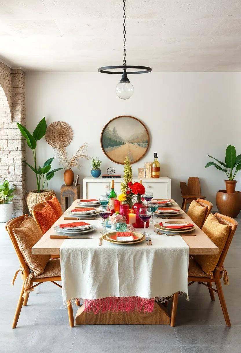Eclectic Table Settings: Use mismatched dinnerware and glassware to create ‌a vibrant and inviting table setting that feels ‍both personal ‌and curated