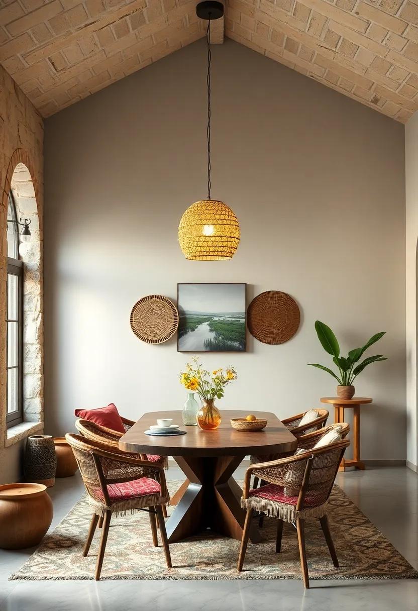 Unique Light Fixtures: Opt for statement lighting, like ‌a vintage chandelier or woven⁣ pendant lamp, to create a focal point that draws the eye