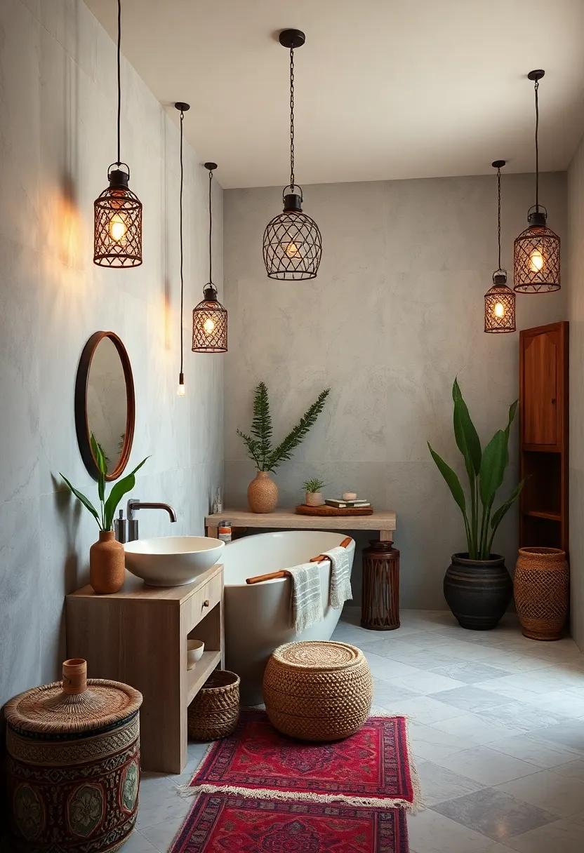 Artistic Lighting: Choose intricate pendant‌ lights or lanterns with geometric patterns that cast mesmerizing shadows and enhance the ⁣Moroccan​ vibe after dark