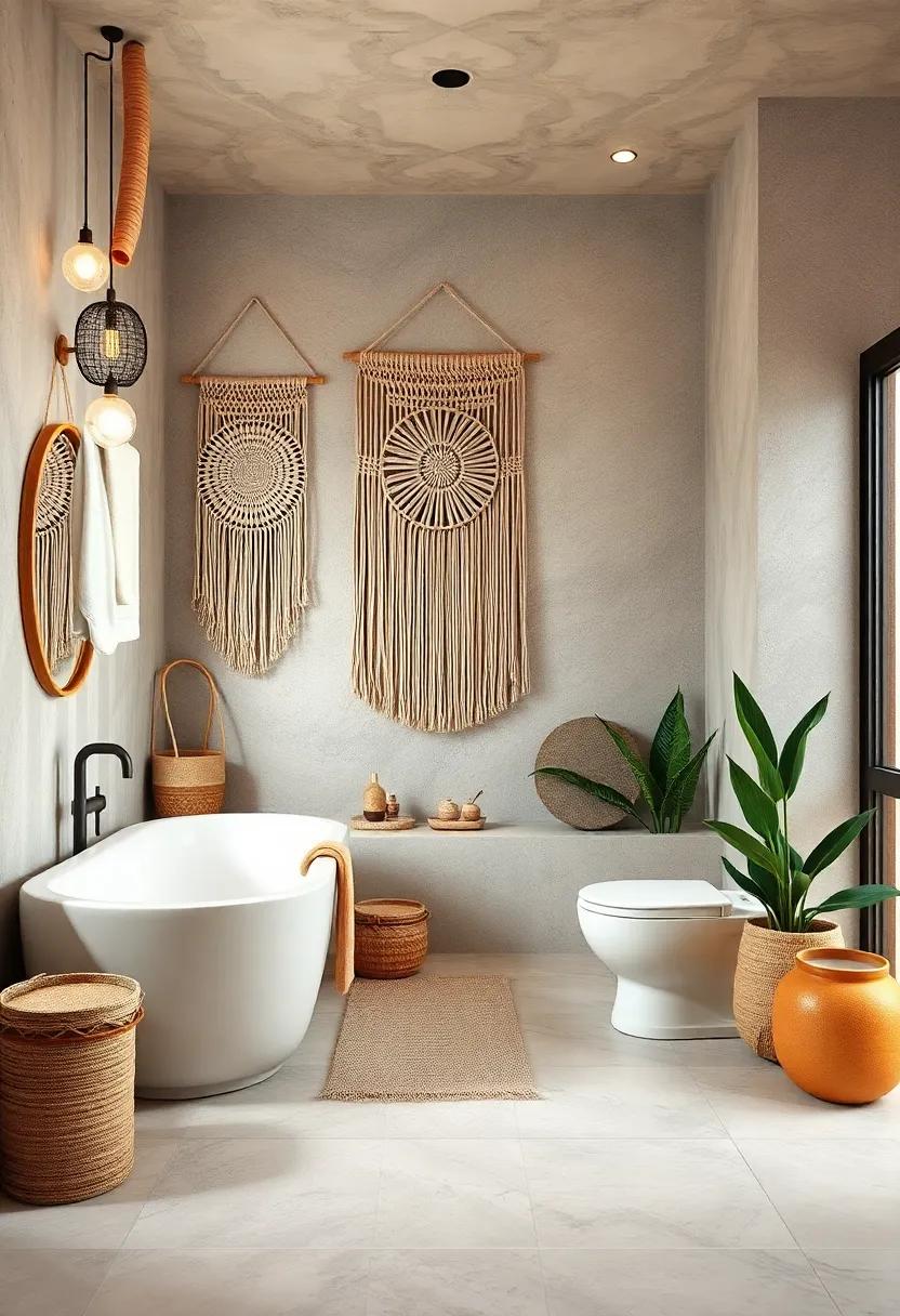 Woven Wall Hangings: Hang textile⁣ art or macramé‍ pieces ⁢to add⁣ texture ⁣and visual interest while enhancing the bohemian spirit⁣ of the room