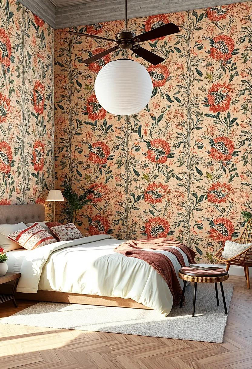 Vintage Charm: Delight in retro wallpapers adorned with whimsical patterns that ‌tell⁢ stories of a bygone ⁤era, ideal ⁣for a‍ nostalgic touch