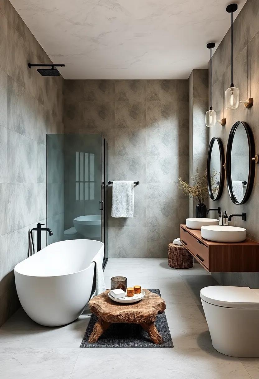 Combining Matte Black Accents with Driftwood Elements for an Unexpected Modern Beach Look