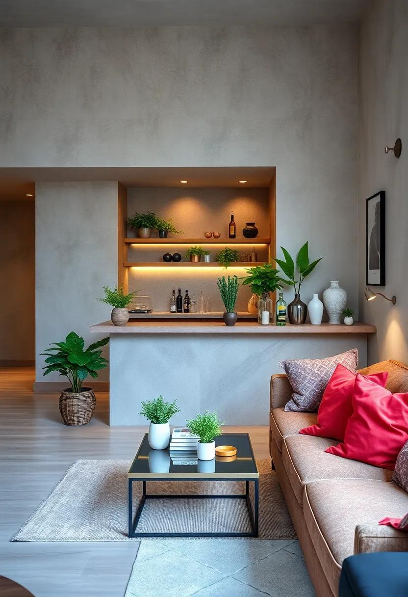 Positioning Potted Herbs and Small Greenery to Add Freshness and Color Without Clutter