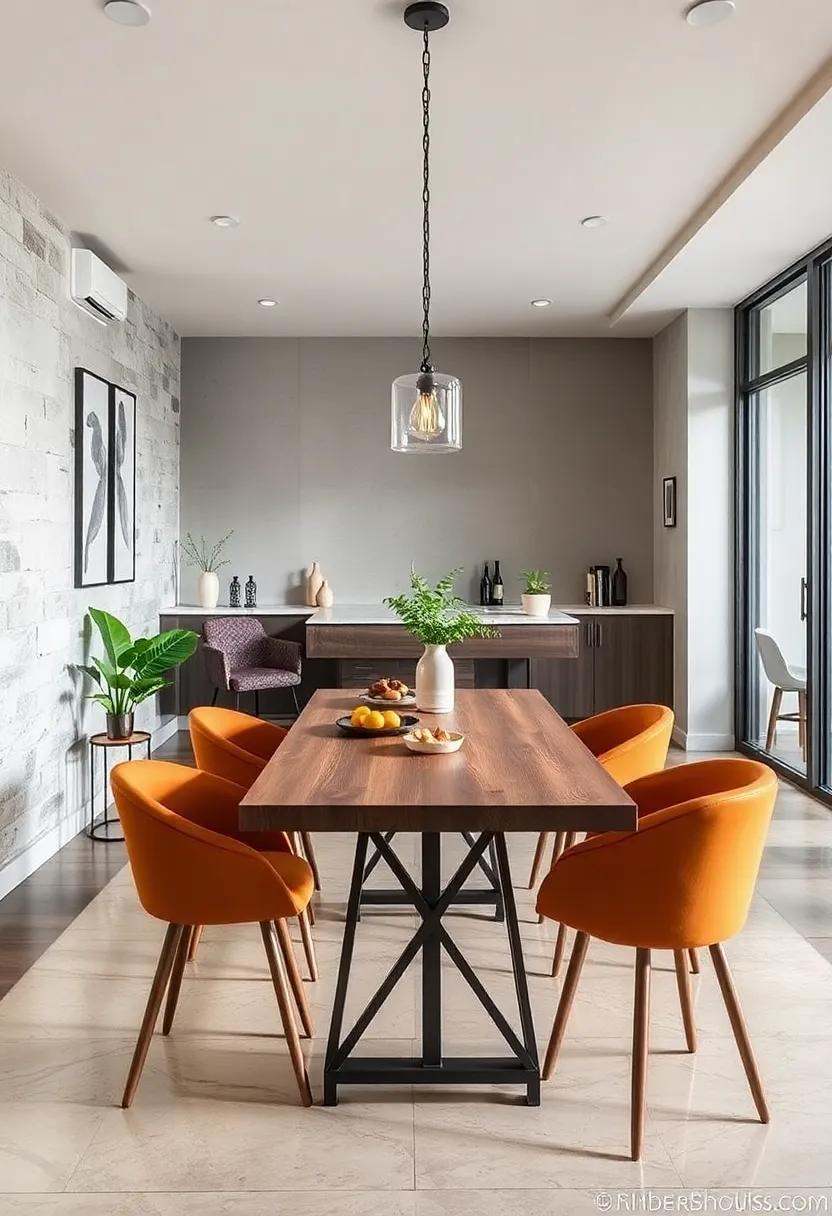 The Industrial​ Style ‍Bar Table: Offering a chic finish with its metal ⁣and wood ‍combo,⁤ this ⁤bar-height table⁢ can double⁢ as a makeshift dining ⁣area or a‍ stylish workspace