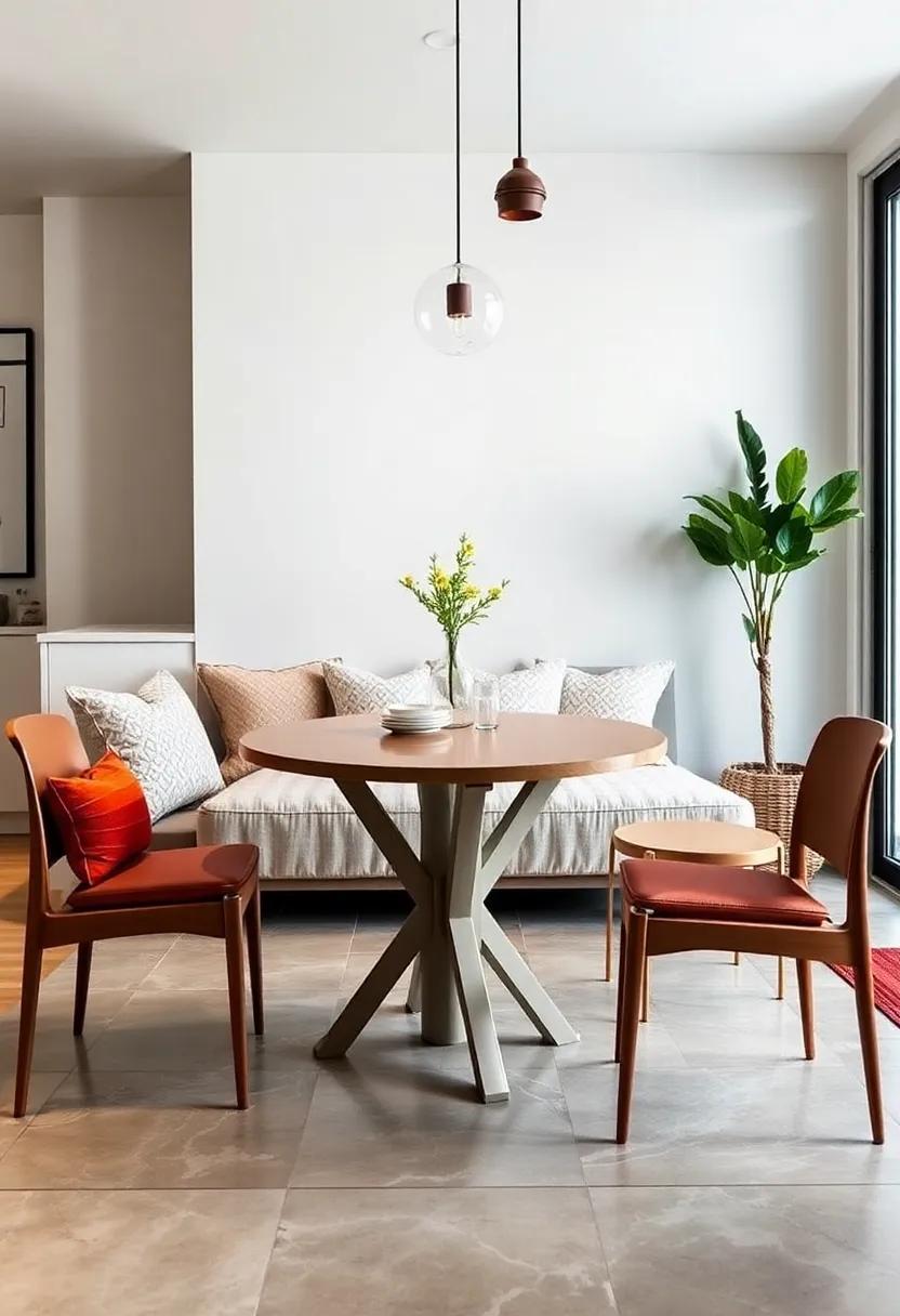 The Foldable​ Bistro Table: Inspired⁤ by French cafes, this table⁣ easily⁣ collapses for storage and ​unfolds for use, perfect for breakfast on the balcony or dinner in the living room