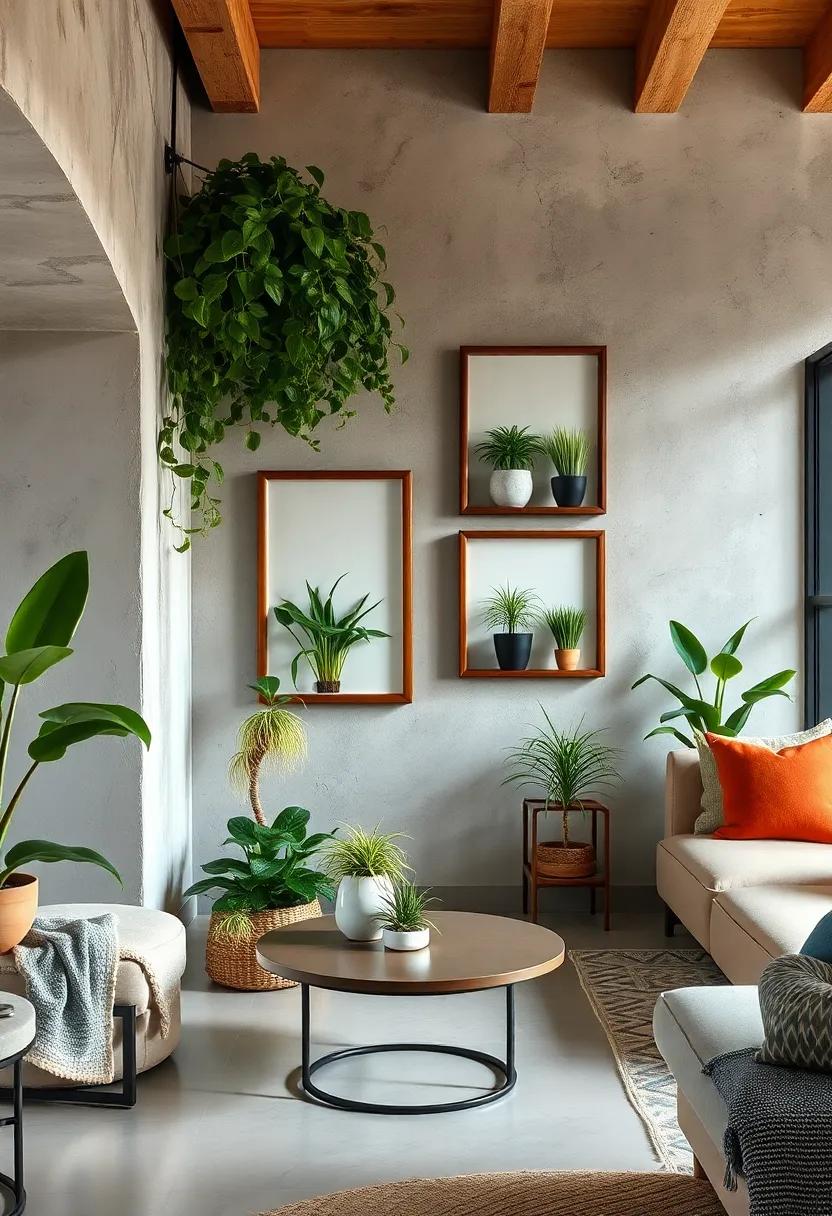 Crafting Living Portraits with Air Plants and Retro Frames for Eclectic Home Decor