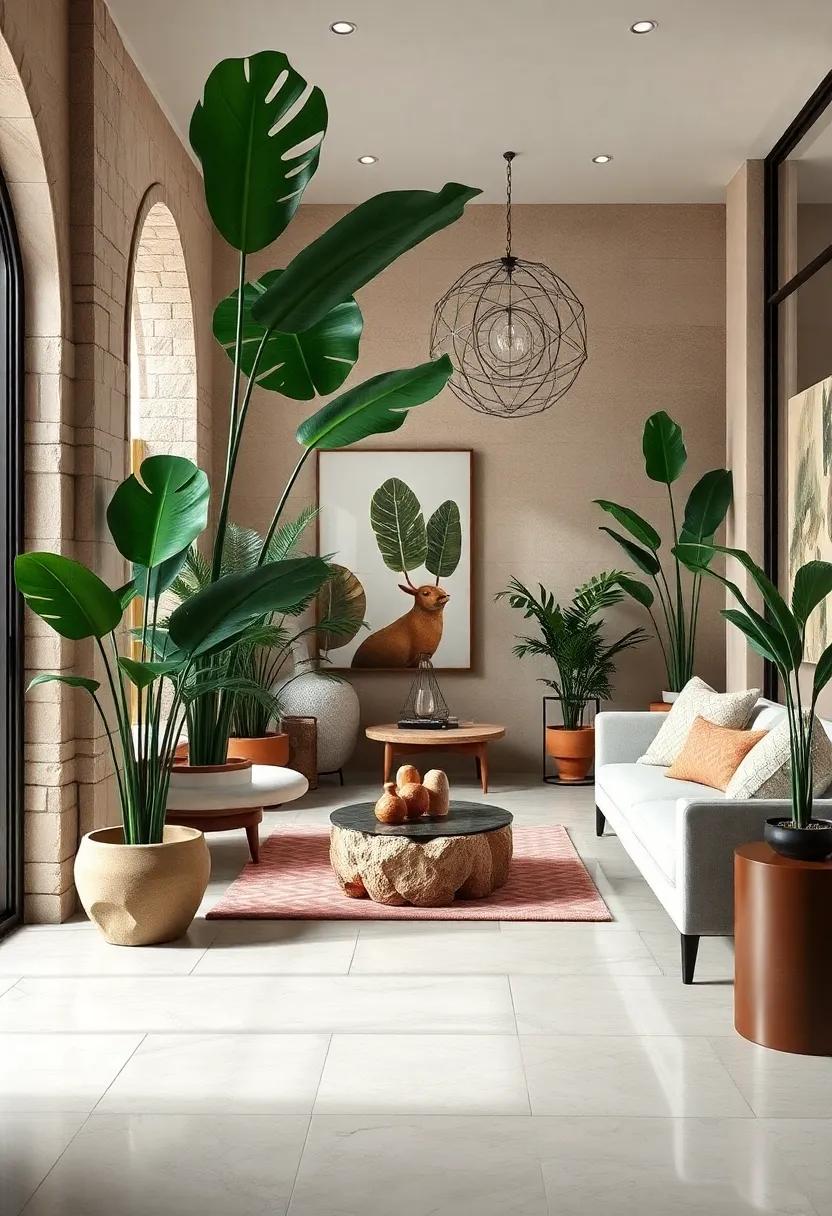 Combining Airy Grasses with Modern Ceramics for Textural Balance in Minimalist Spaces