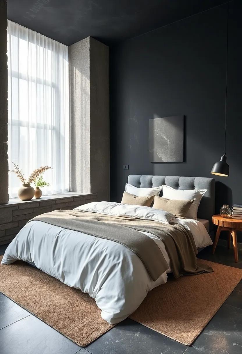 Creating a Balance Between Opacity and Transparency in White Bedding to Contrast Charcoal Shadows