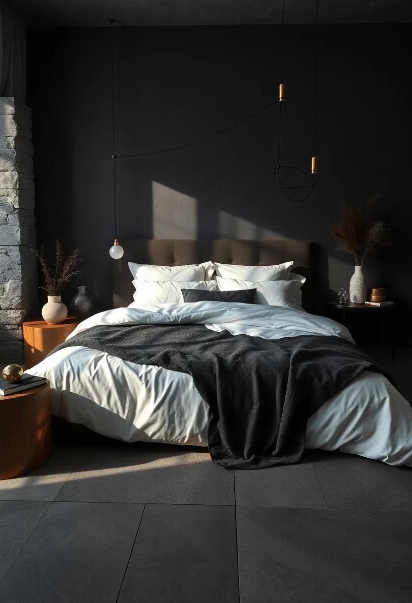 Integrating Warm Metallic Accents to Enhance the Contrast Between Shadow and Light