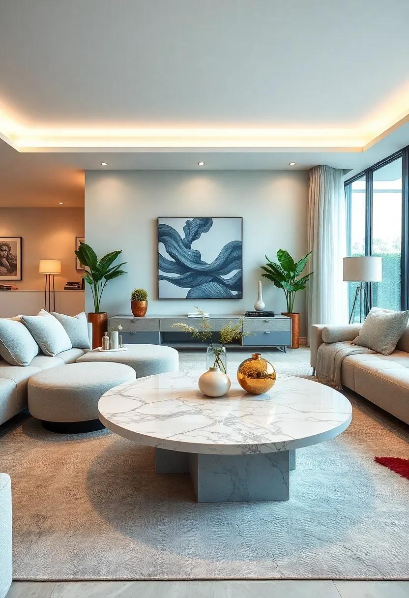 Elegant Marble Coffee Tables That Bring Luxury and Sophistication to Any Modern Living Room Setting