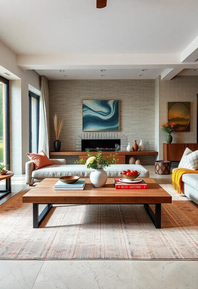 Farmhouse Chic Coffee Tables Highlighting Distressed Finishes and Comfortable Familiarity