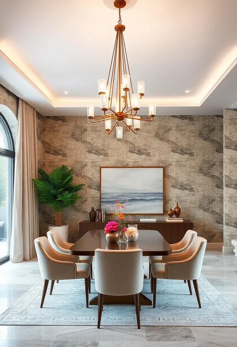 Bold Geometric Shapes Interwoven with Classic Vintage Charm in a Statement Chandelier Design