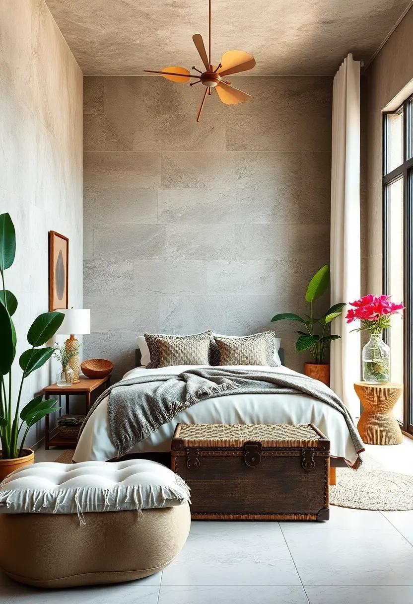 add a ⁢woven basket or⁢ decorative trunk⁤ for⁣ stylish storage that echoes the natural aesthetic while helping you declutter