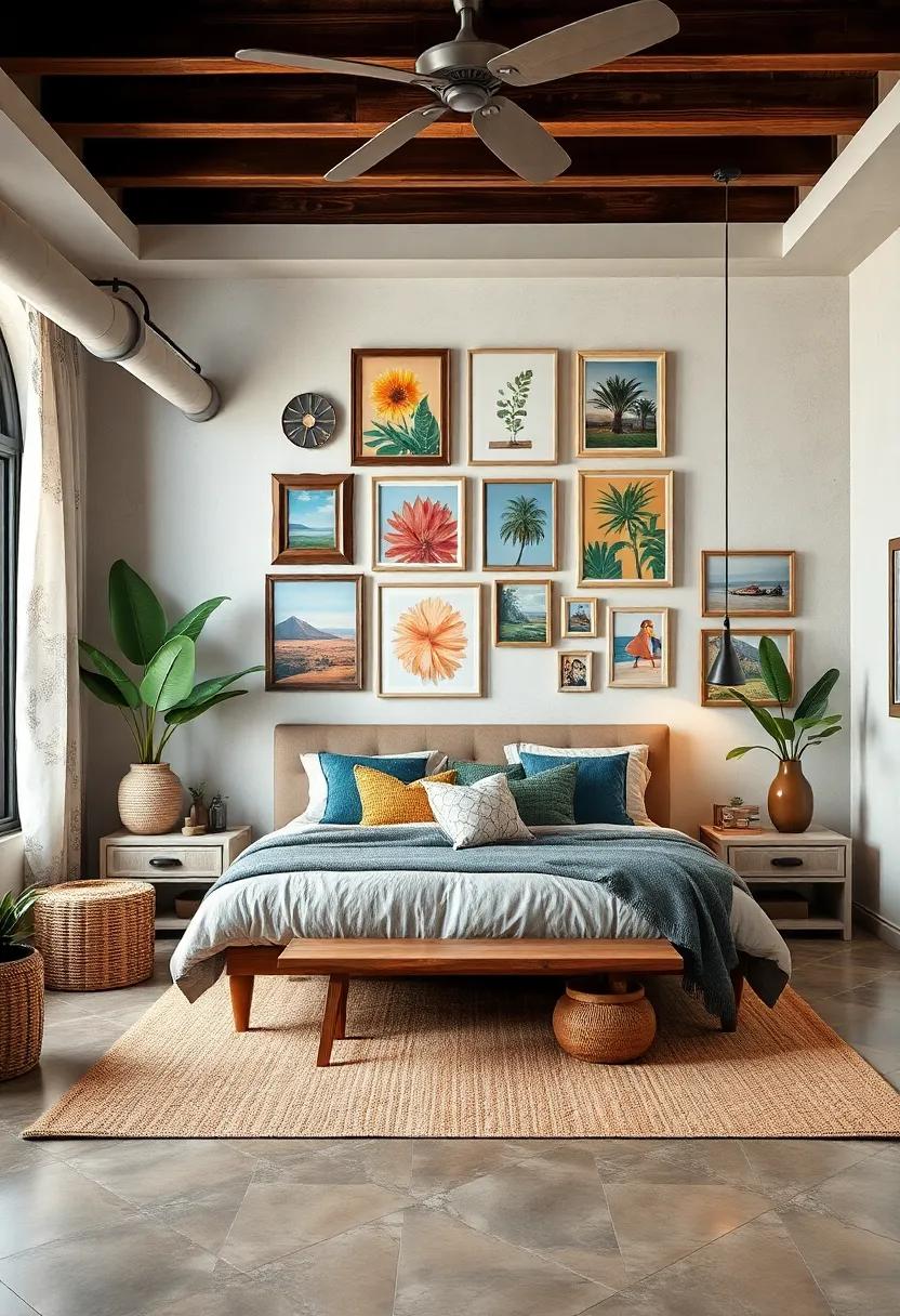 Hang a collection of eclectic‍ frames filled with tropical prints or personal travel photos to infuse personality and‍ warmth