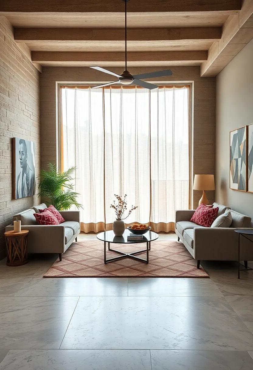 Layering Textured Fabrics and Bold Geometric Prints to Create Depth and Interest in Living Spaces