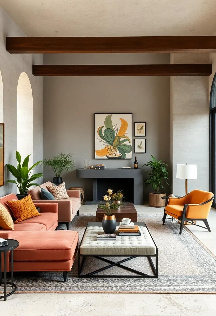 Curated Curios and Collectibles Combined with Sleek Furniture Lines for an Eclectic Yet Cozy Feel