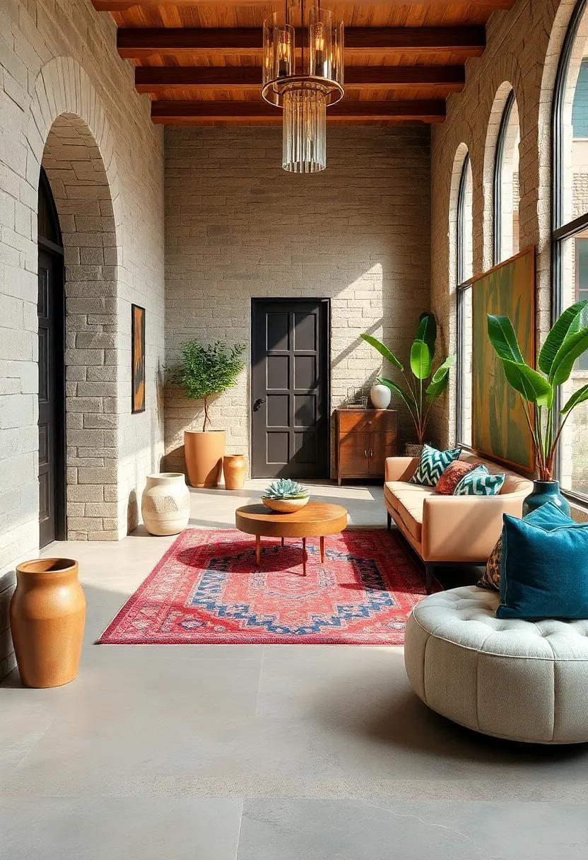 Natural Fibers And Bold Prints Joining Forces To Elevate Entryway Character