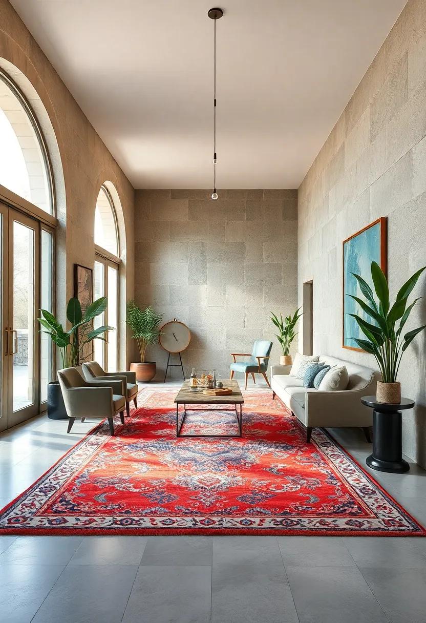 Using Oversized Statement Rugs To Define Entry Spaces With Confidence And Flair