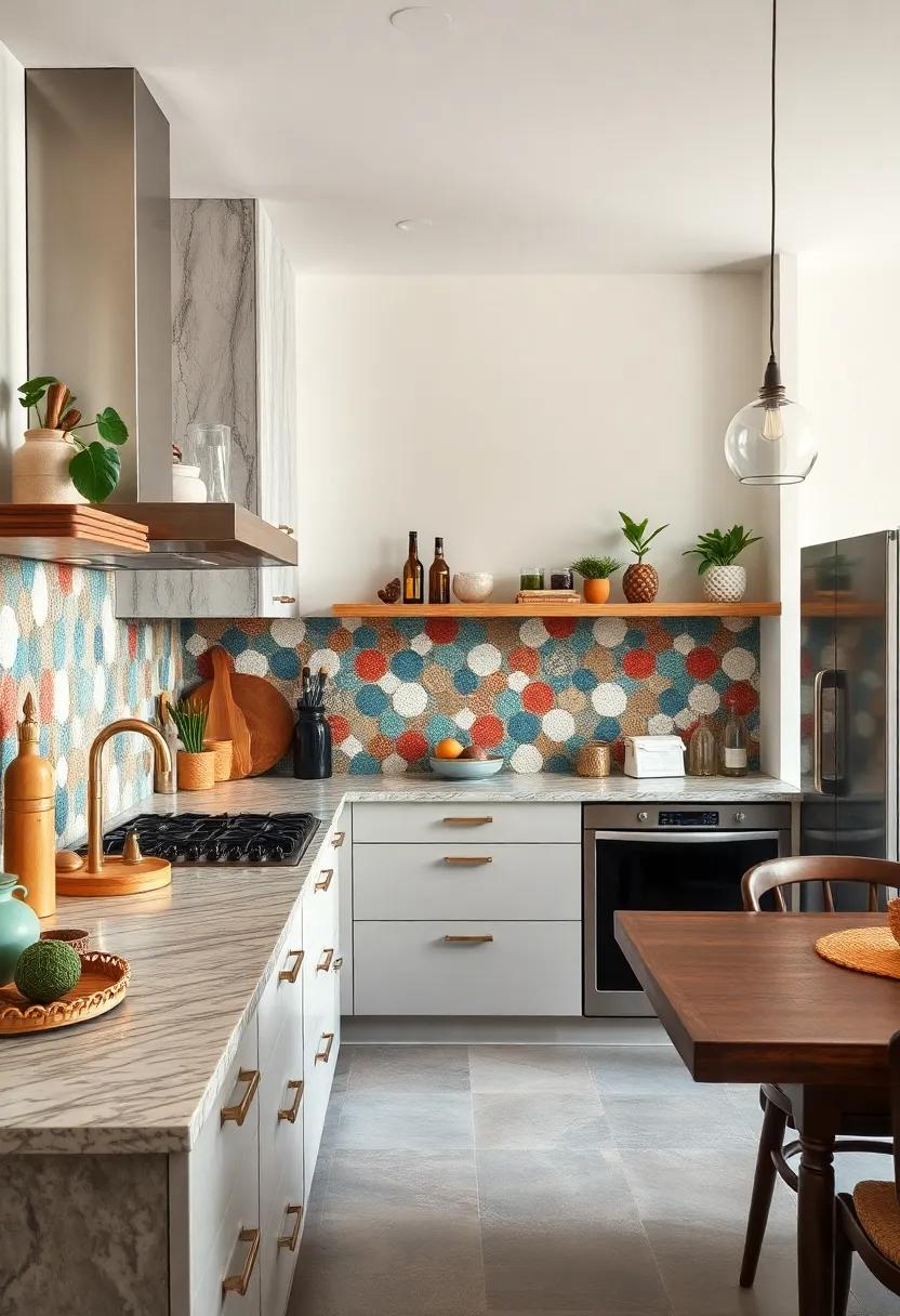 Intricate Mosaic Designs Inspired By Global Cultures Adding An Artistic Flair To Eclectic Kitchens
