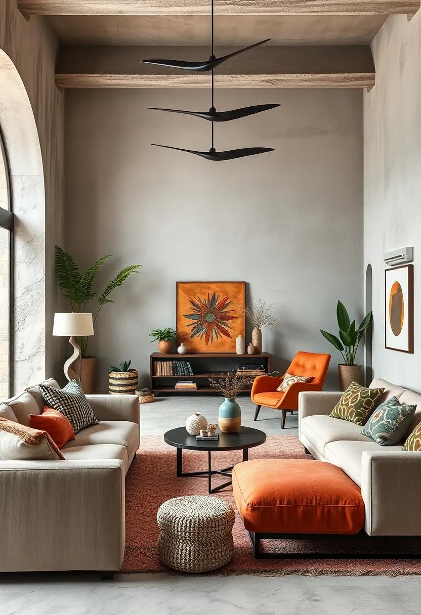 Incorporating Artistic Sculptural Furniture Elements Amid Soft Textiles To Inspire Creativity And Comfort