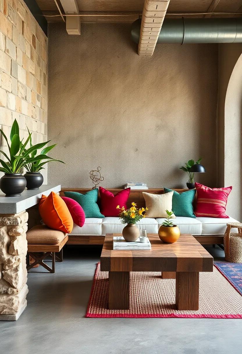 Pairing Reclaimed Wood Benches With Plush Velvet Cushions For Warmth And Unexpected Texture Contrasts