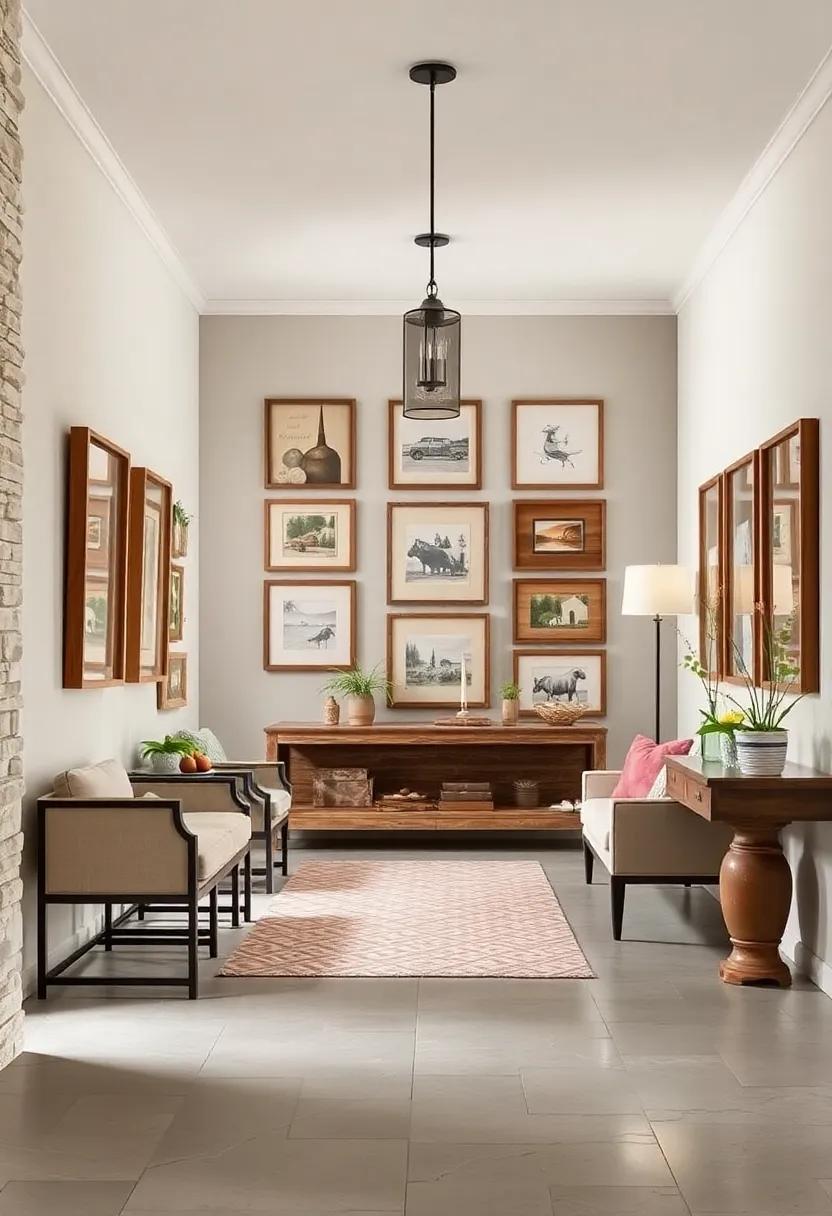 Gallery of Reclaimed Wood Frames and Farmhouse Prints Creating a Warm Welcome With Rustic Elegance