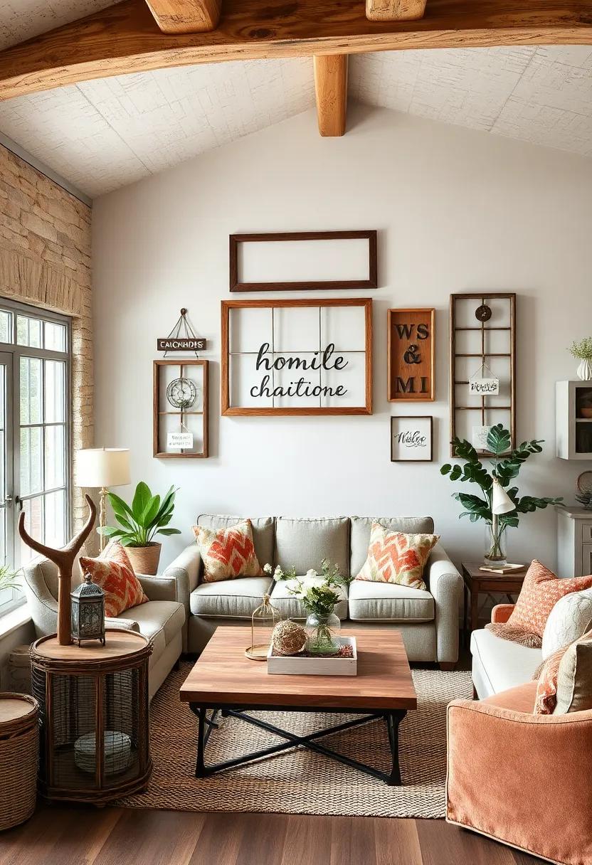 Vintage Window⁢ Frame ⁤Displays: Hang vintage ​window frames and use them ​to showcase small signs or seasonal decor,‌ bridging⁣ the ⁣outside charm ‌with ‌your indoor sanctuary