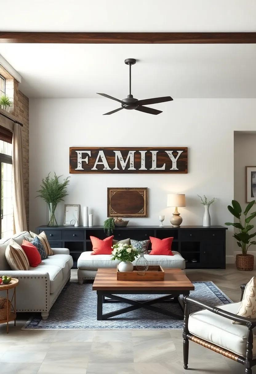 Personalized Family ‌Signage: Craft a personalized wooden sign​ featuring your family name or a ‌meaningful quote, adding a unique touch that ​welcomes guests⁣ into your charming⁣ living‌ room