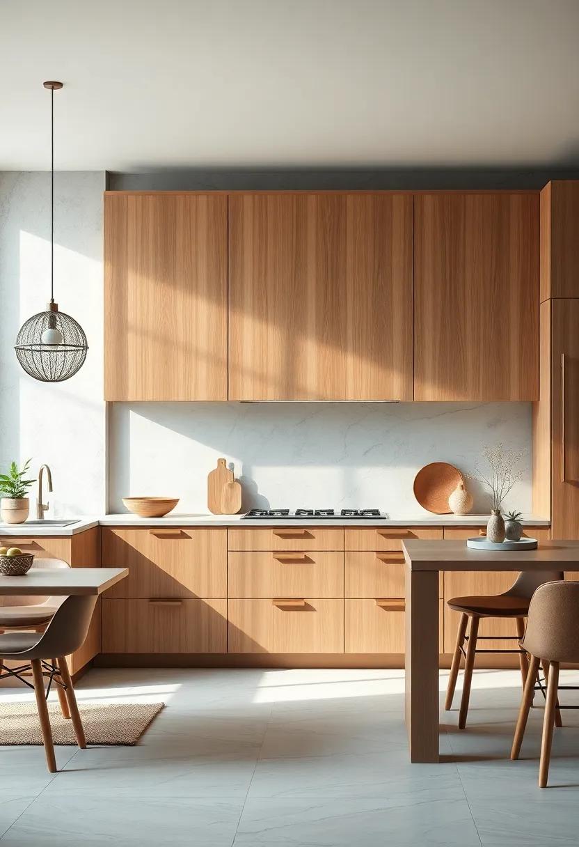 Embrace Minimalism: Opt for‌ sleek, ⁢flat panel cabinets in a soft matte finish to create a serene and uncluttered kitchen space