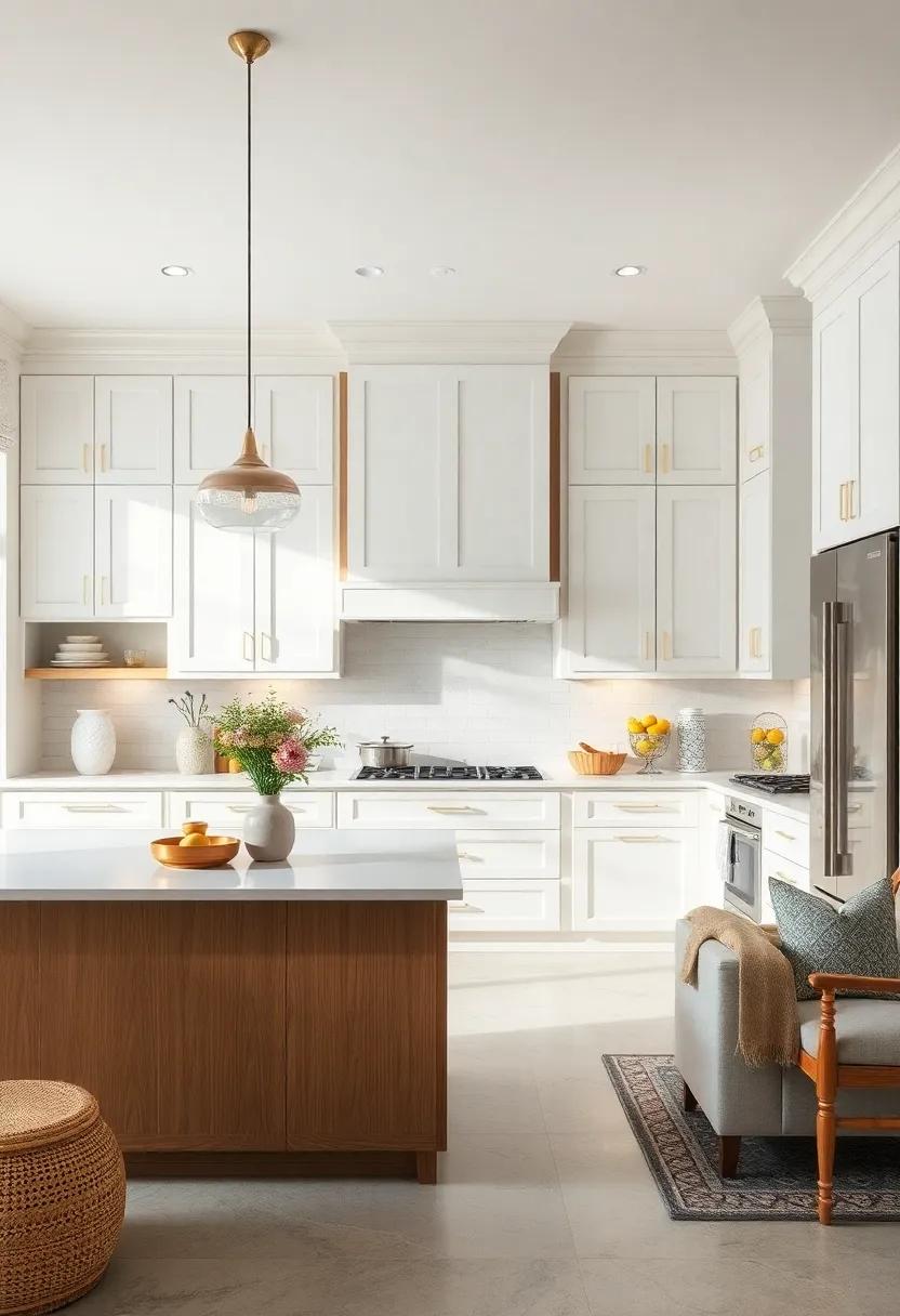 Elegant White: Keep it‍ classic with crisp white‌ flat panel cabinets, providing a clean canvas for colorful decor and ‌accessories