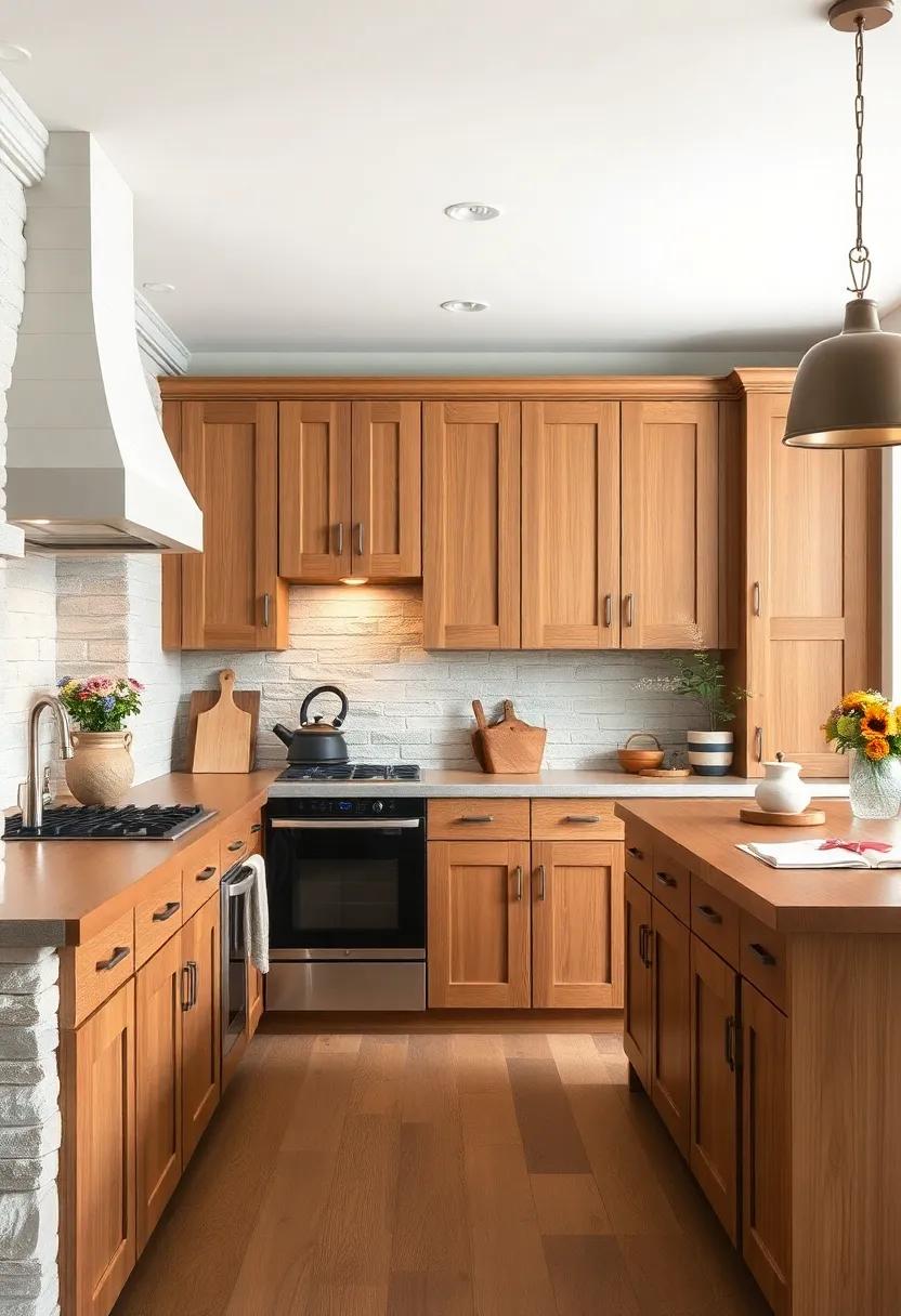 Cottage Aesthetic: Pair flat panel cabinets with butcher block countertops⁤ and vintage accents for a ‌charming cottage-inspired kitchen
