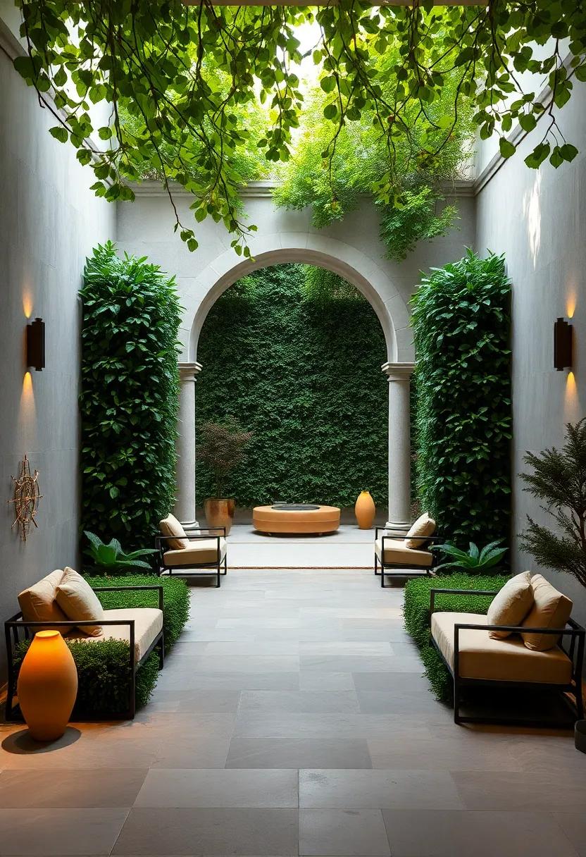 Whispering Leaves and Dew-Kissed Branches Creating a Magical Ambiance at the Maze's Entry Point