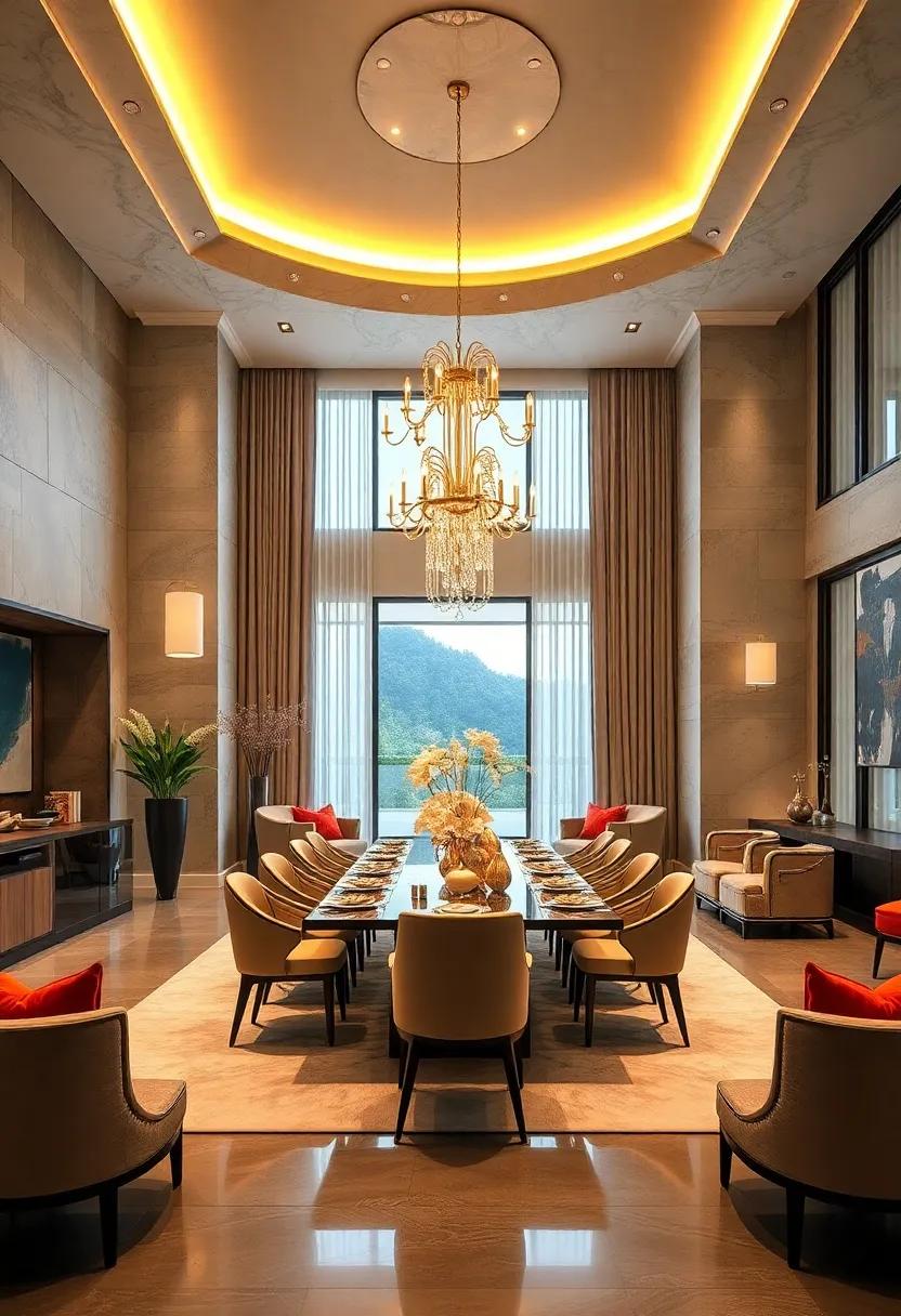 Elevating Dining Ambiance with Chandelier Centerpieces That Cast a Warm Inviting Glow