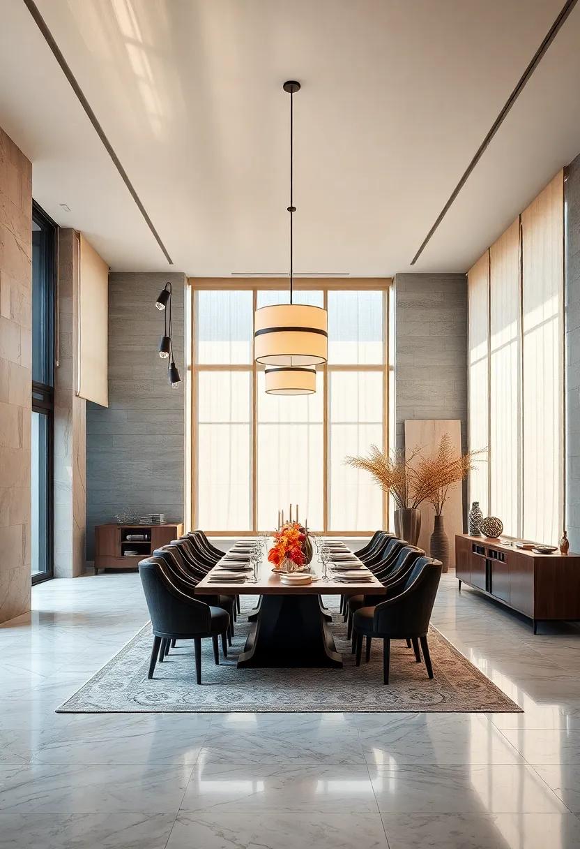 Nature Inspired Lighting Fixtures Featuring Organic Shapes and Materials to Complement Earthy Dining Interiors