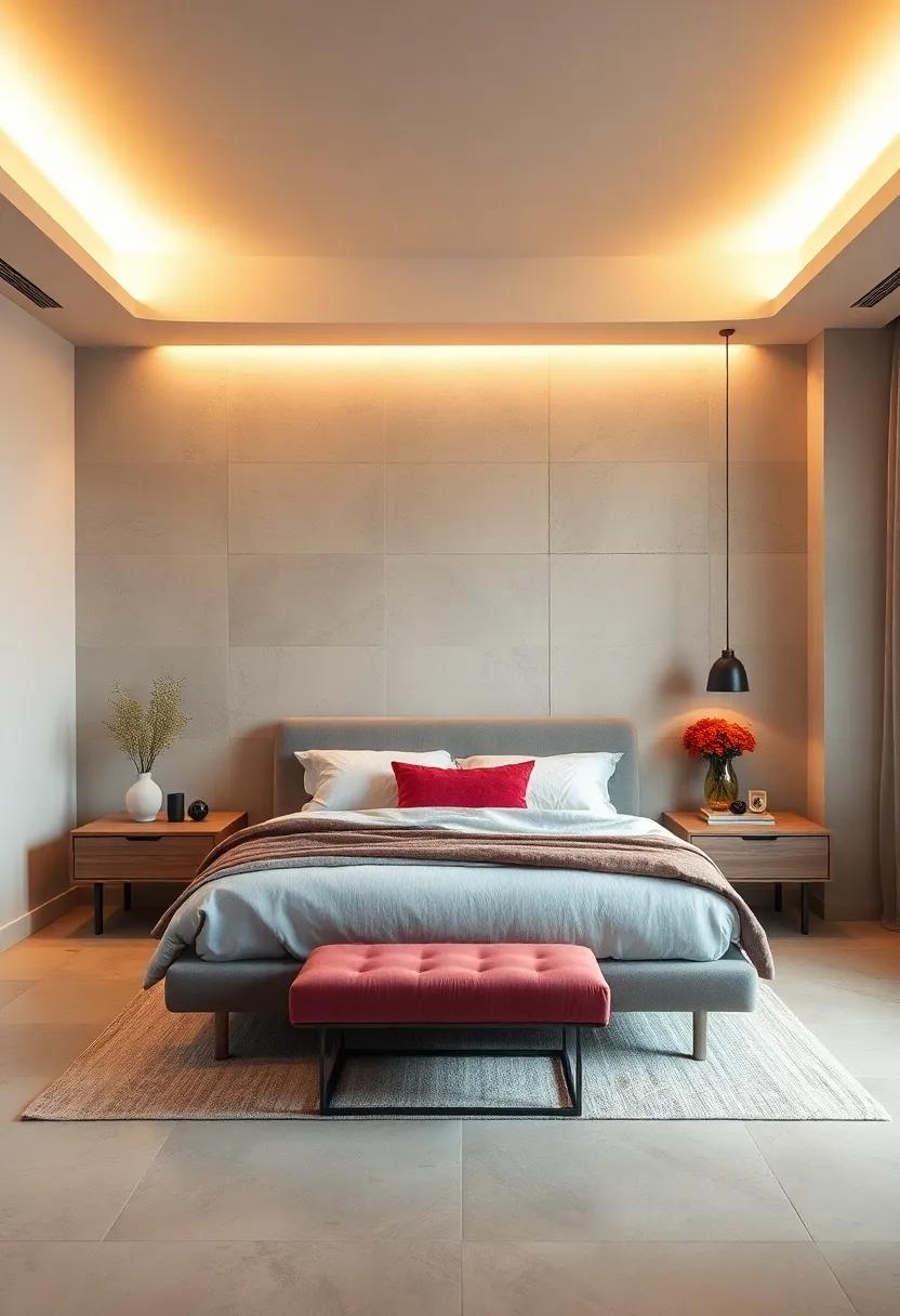 Subtly Lit Cove Ceilings Above Floating Nightstands Giving Off A Dreamlike Warmth And Softness