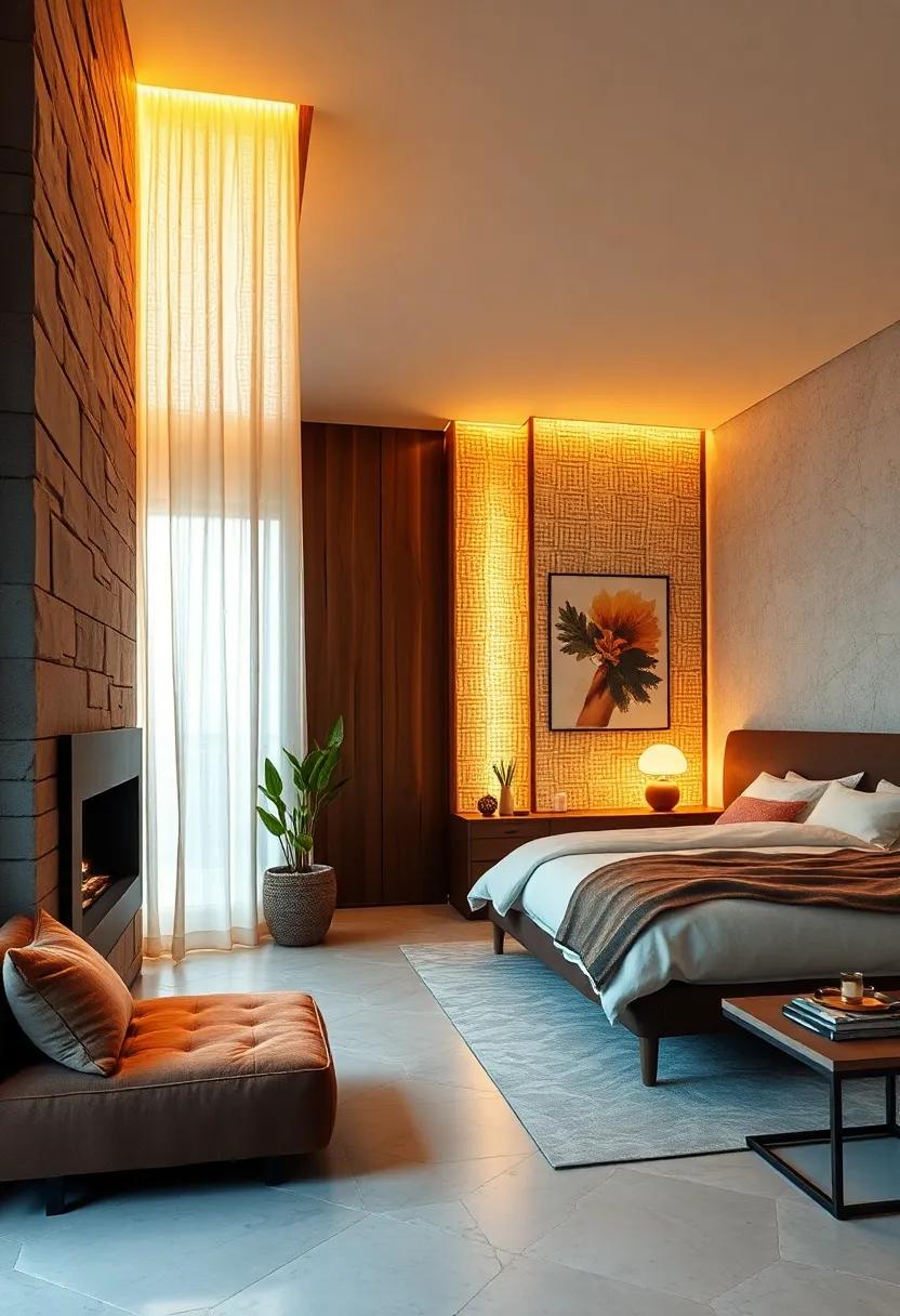 Warm Luminescence Filtering Through Patterned Screen Panels Concealing The Light Source Gracefully