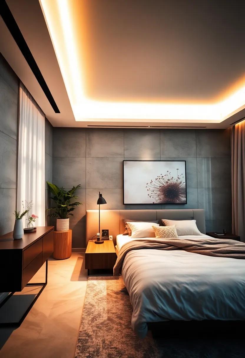 Soft Radiance Diffusing From Ceiling Recessed Panels Mirroring The Calmness Of Early Morning Light