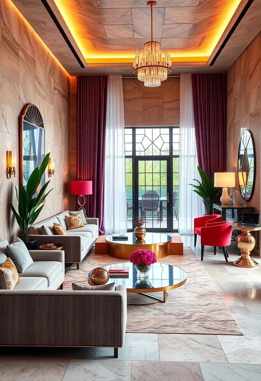 Iconic Art Deco Patterns and Geometric Motifs Blending Elegance with Vintage Glamour