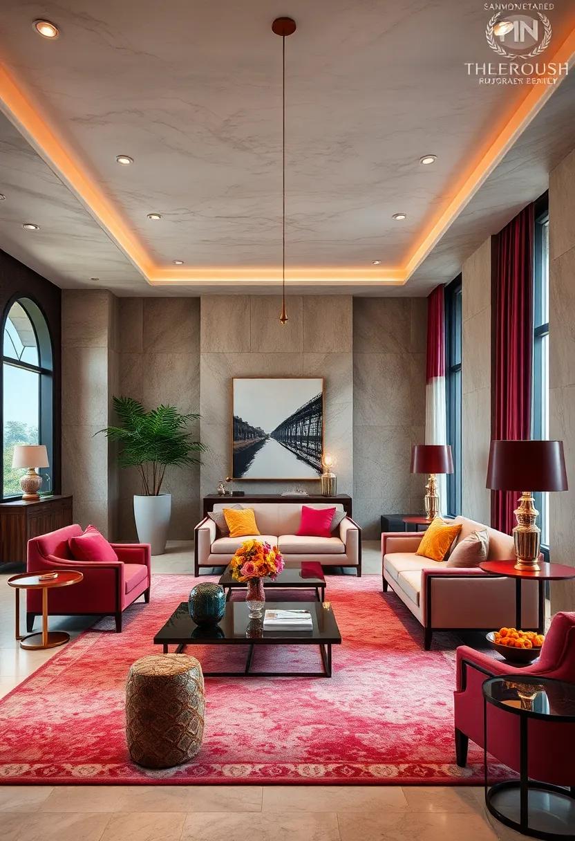 Bold Jewel Toned Palettes Infused with Metallic Highlights Crafting a Striking yet Elegant Interior