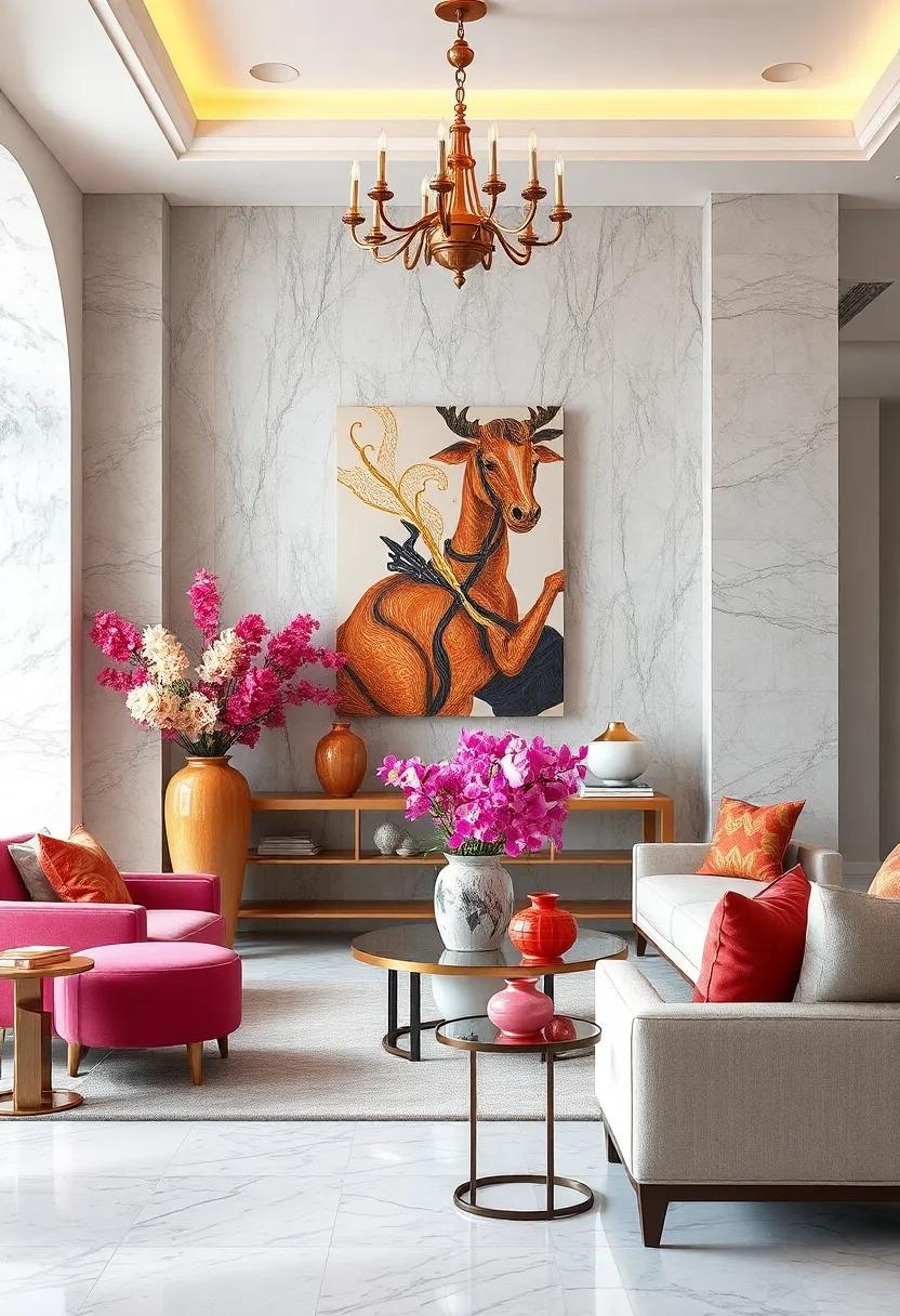 Fine Porcelain Vases and Sculptures as Artful Accessories to Complement Glitzy Interiors