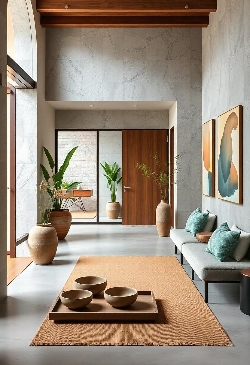 Minimal Ceramic Bowls And Trays Serving As Functional Yet Artistic Entryway Elements