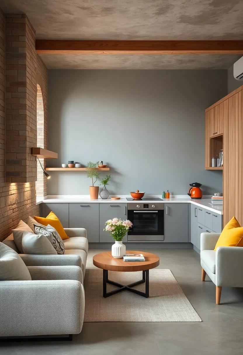 Choose Soft Fabrics: Utilize soft fabric elements like cushions,tablecloths,and runners in complementary shades to soften the look of oak and gray