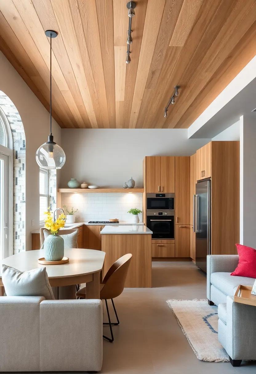 Opt for Open Shelving: Utilize open shelving with oak accents to display dishes, creating a harmonious blend of materials and a ‌sense of openness against gray walls