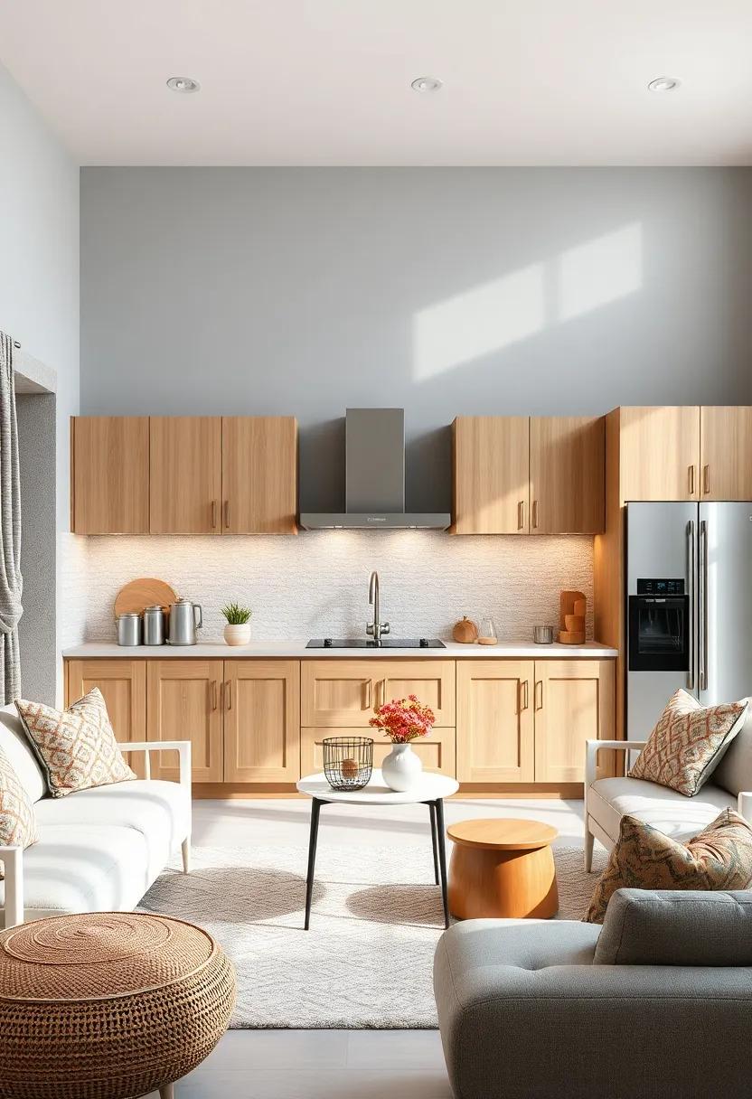 Play with Patterns: Infuse personality into your kitchen by adding​ patterned textiles⁤ like curtains or cushions in complementing ​colors