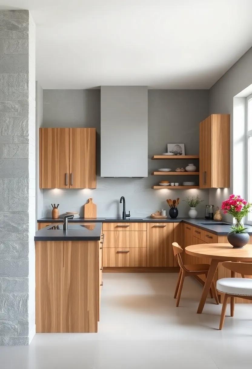 Choose a monochromatic Palette: Stick to ‍various shades of gray for a seamless aesthetic, allowing the oak cabinets to pop without overwhelming the space