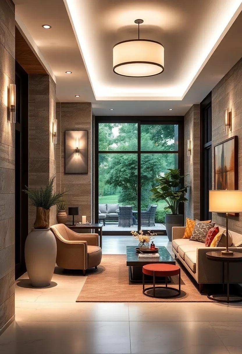 Artistic Wall Sconces With Adjustable Glow Shaping Dynamic Entryway Visual Interest