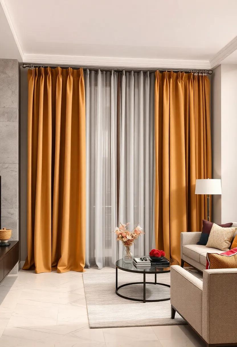 Drapery Rods with Crystal Accents Supporting Full-Length Curtains for a Touch of Extravagance and Sparkle