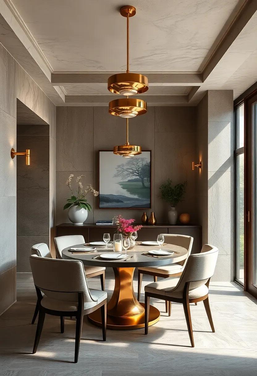 Soft Candlelight Flickering on a Rustic Wooden Table with Fine China and Delicate Floral Centerpieces