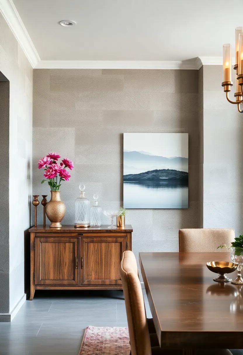 Classic French Doors Opening to a Balcony Overlooking a Lantern-Lit Courtyard Creating an Inviting Dining Atmosphere